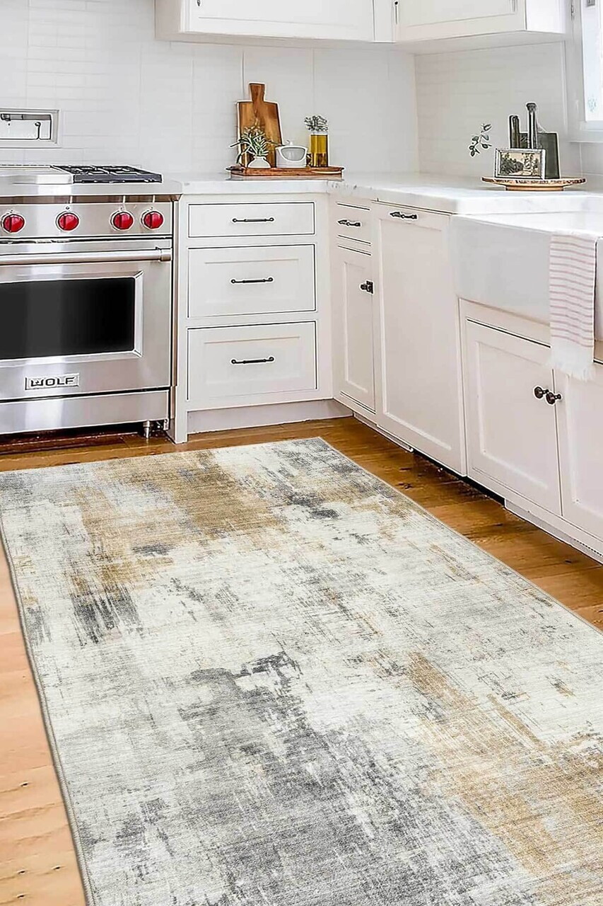 Covor, DC-7273-YOLLUK-41, 80x300 cm, Poliester, Gri — imaginea 2