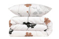 Lenjerie de pat pentru o persoana, Atlantis - White, Eponj Home, 65% bumbac/35% poliester