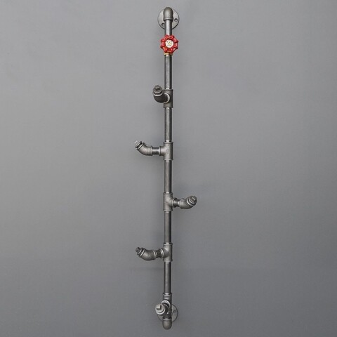 Suport prosoape, Evila Originals, BoruRaf080, 15 x 15 x 100 cm, metal, negru/auriu 100