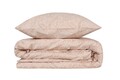 Lenjerie de pat dubla, Victoria, Cream 121VCT63455, 3 piese, bumbac satinat, crem