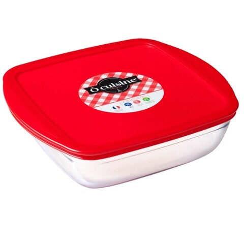 Vas de copt termorezistent cu capac cook store, ocuisine, 2.2 l, sticla