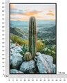 Tablou decorativ Cactus -H, Mauro Ferretti, 60x90 cm, canvas/lemn de pin/plastic, multicolor