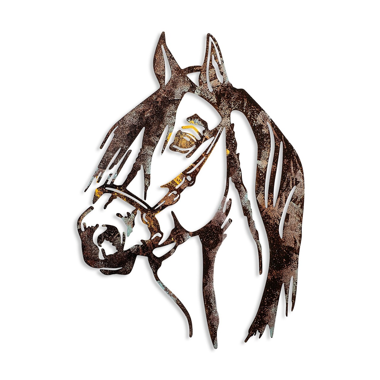 Decoratiune de perete, Horse, 38 x 53 cm, Multicolor - view 6
