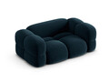 Canapea 2 locuri, Loretto, Cosmopolitan Design, 180x100x68 cm, catifea, albastru petrol inchis
