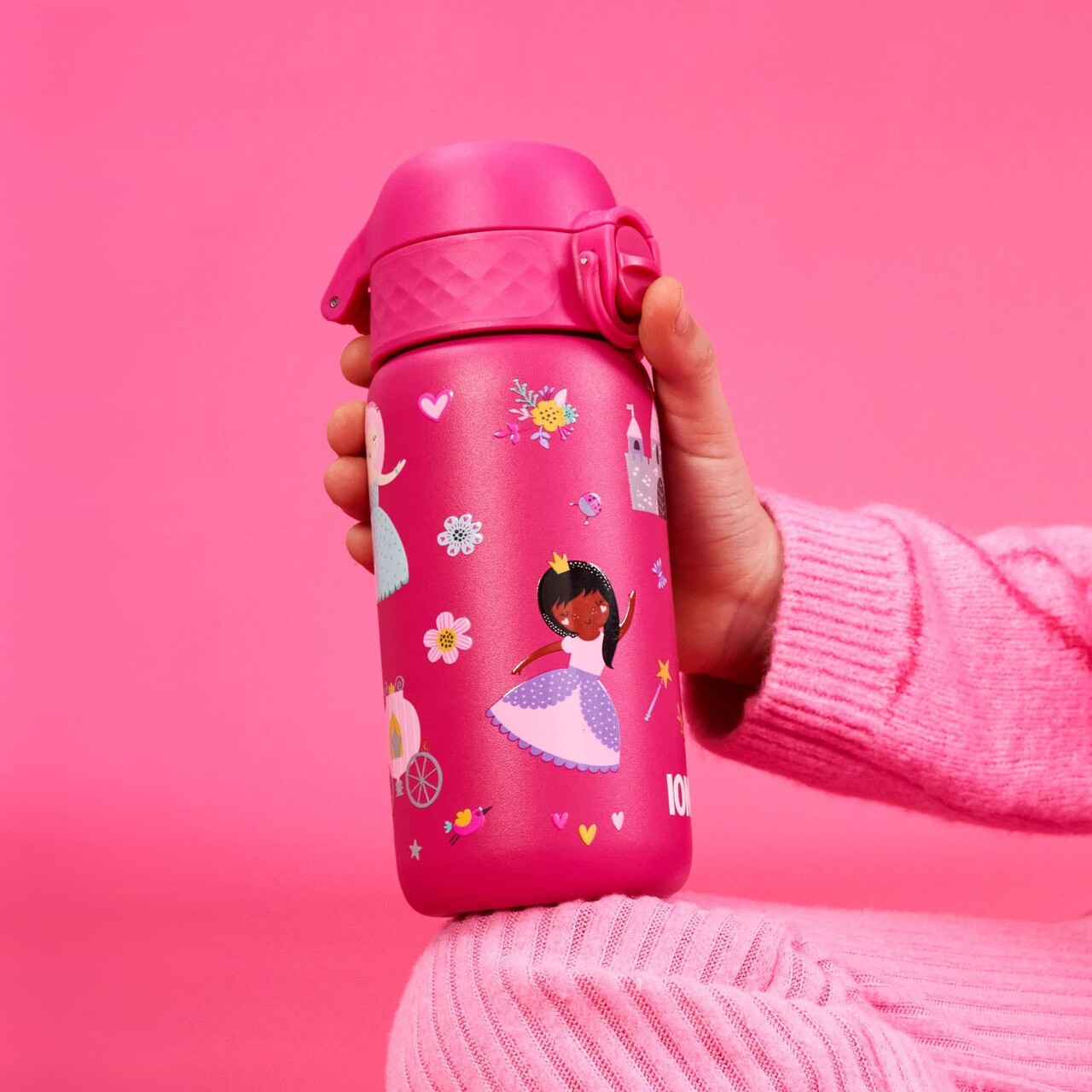 Sticla apa pentru copii, inox, 320ml, Princess - Ion8 - imagine 5
