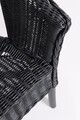 Scaun pentru gradina Alliss, Bizzotto, 58x61x74 cm, ratan/rachita, negru