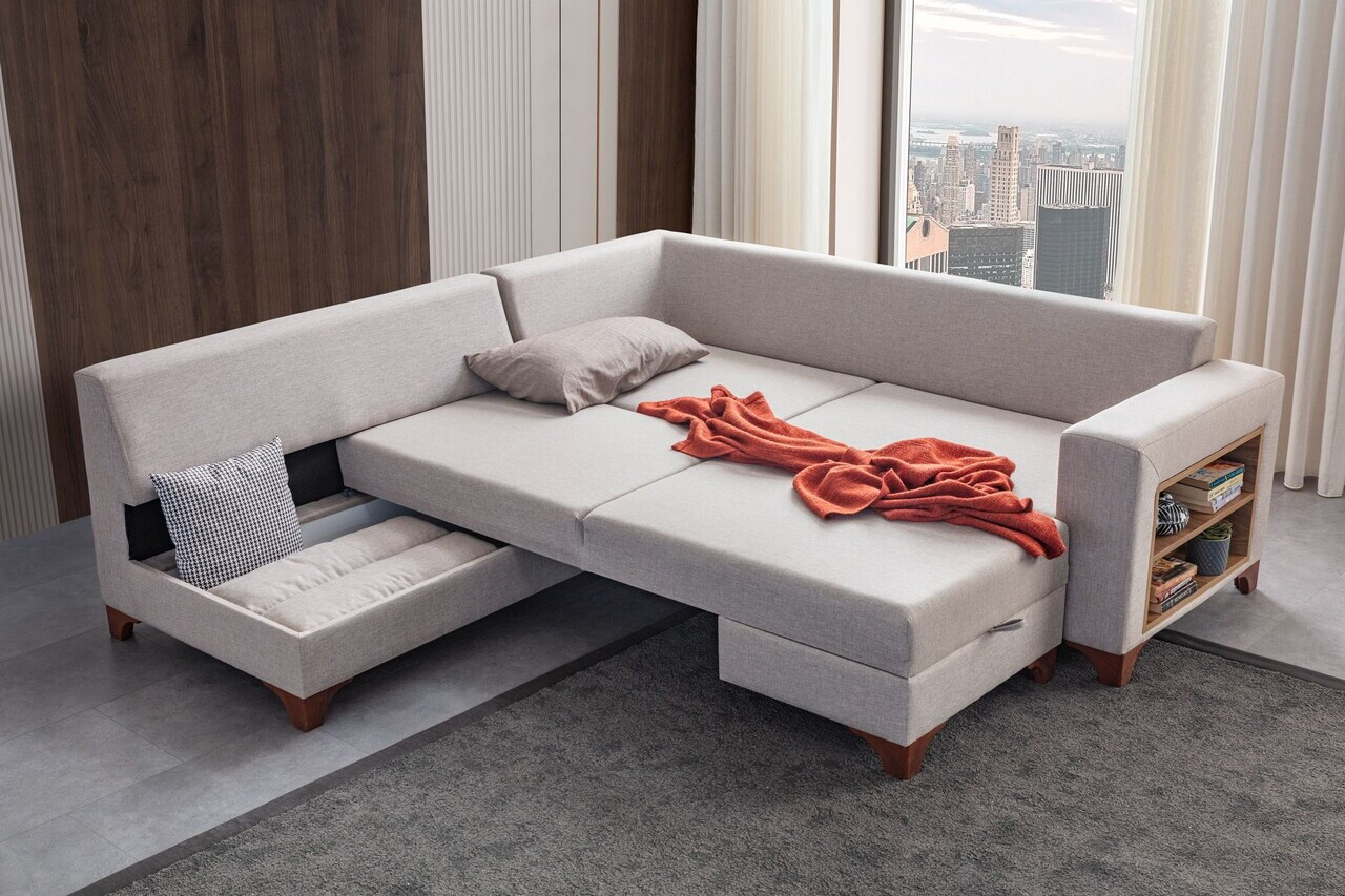 Coltar, Atelier del Sofa, 752EST1388, Lemn de carpen/PAL melaminat, Crem - view 3