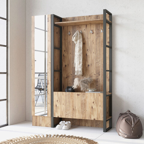 Cuier de perete, locelso, ml16, 90x180x34 cm, maro