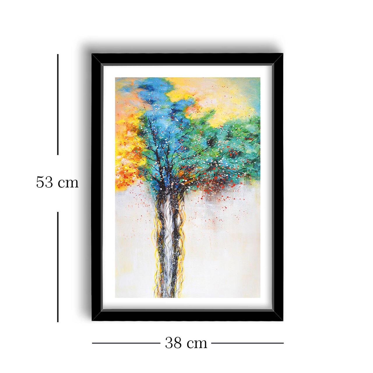 Tablou decorativ, 3853NISCT-010, Lemn, Multicolor - view 2