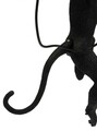 Aplica de perete Monkey, Mauro Ferretti, 1 x E27, 20W, 32x32x64 cm, polirasina, negru