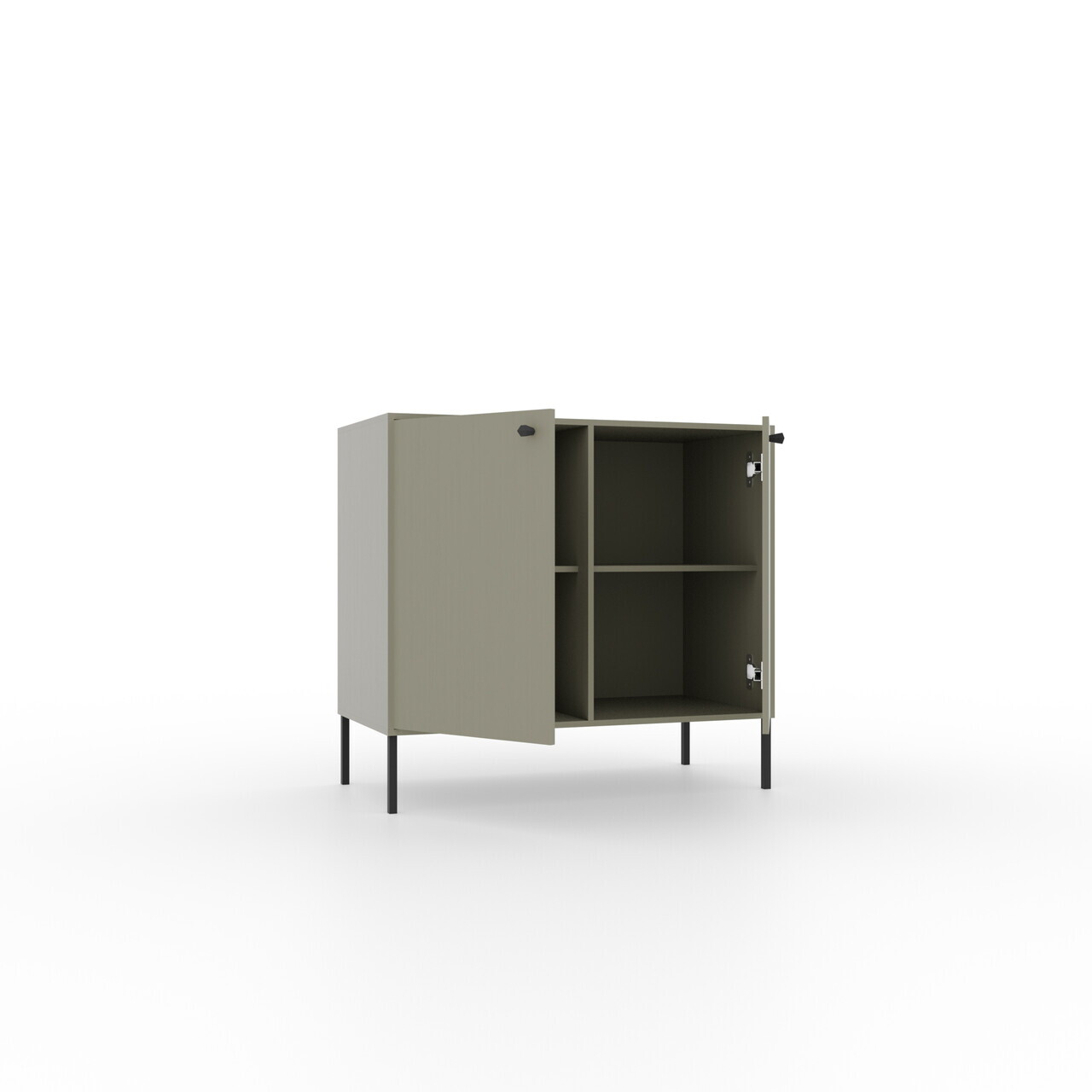 Comoda ADRK, Tili 2D, 83.6x40.8x73.9 cm, PAL laminat, verde eucalipt — imaginea 3