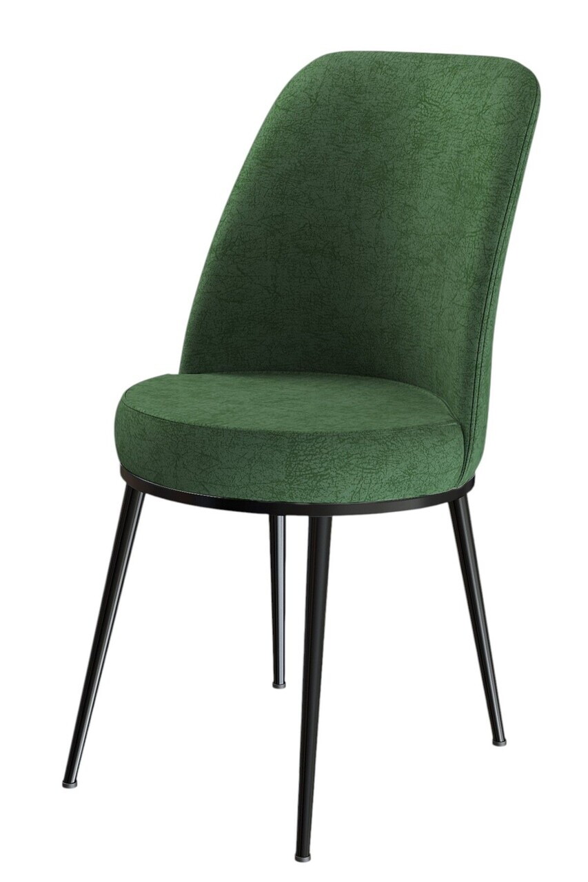 Set scaune 2 piese, Hanah Home, Dexa, Verde kaki / Negru — imaginea 2