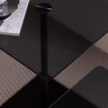 Set masuta de cafea, Neostill, Elegante 2, Negru / Fume