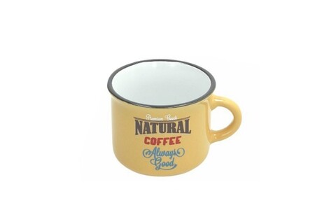 Ceasca pentru cafea Vintage, Tognana, 110 ml, ceramica, galben