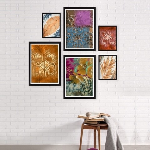 Set 6 tablouri decorative, SET_004, Lulu, 24×29 cm/34×44 cm, plastic Lulu