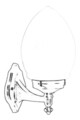 Lampa de exterior, Avonni, 685AVN1338, Plastic ABS, Negru