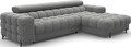 Coltar extensibil dreapta 3 locuri ELTAP, RT-06SO, Felro, 285x181x93 cm, lemn/poliester, gri inchis