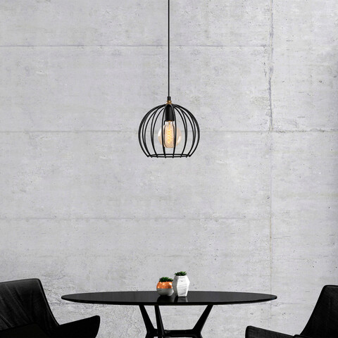 Lustra, Fulgor, 942FLG1244, Metal, Negru