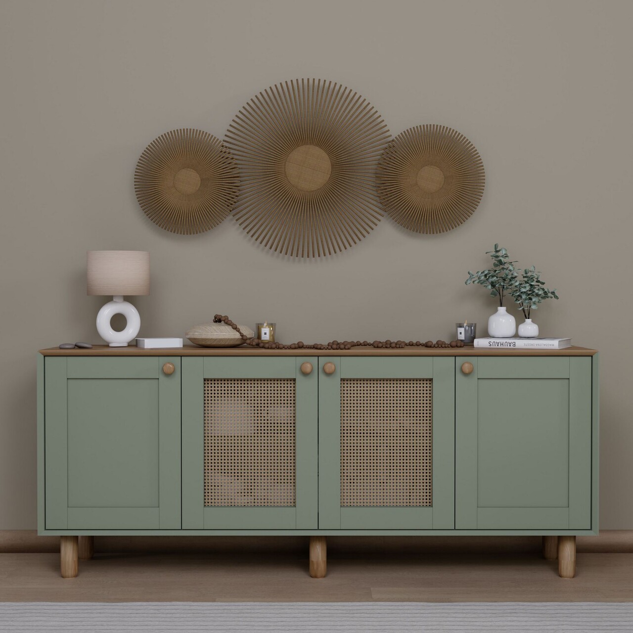 Consola, Miwood, Bohemian 1600-147, Verde