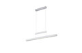 Lustra Trajan, TRIO, 150.5x6x150 cm, 45W, 1x SMD, metal, argintiu mat