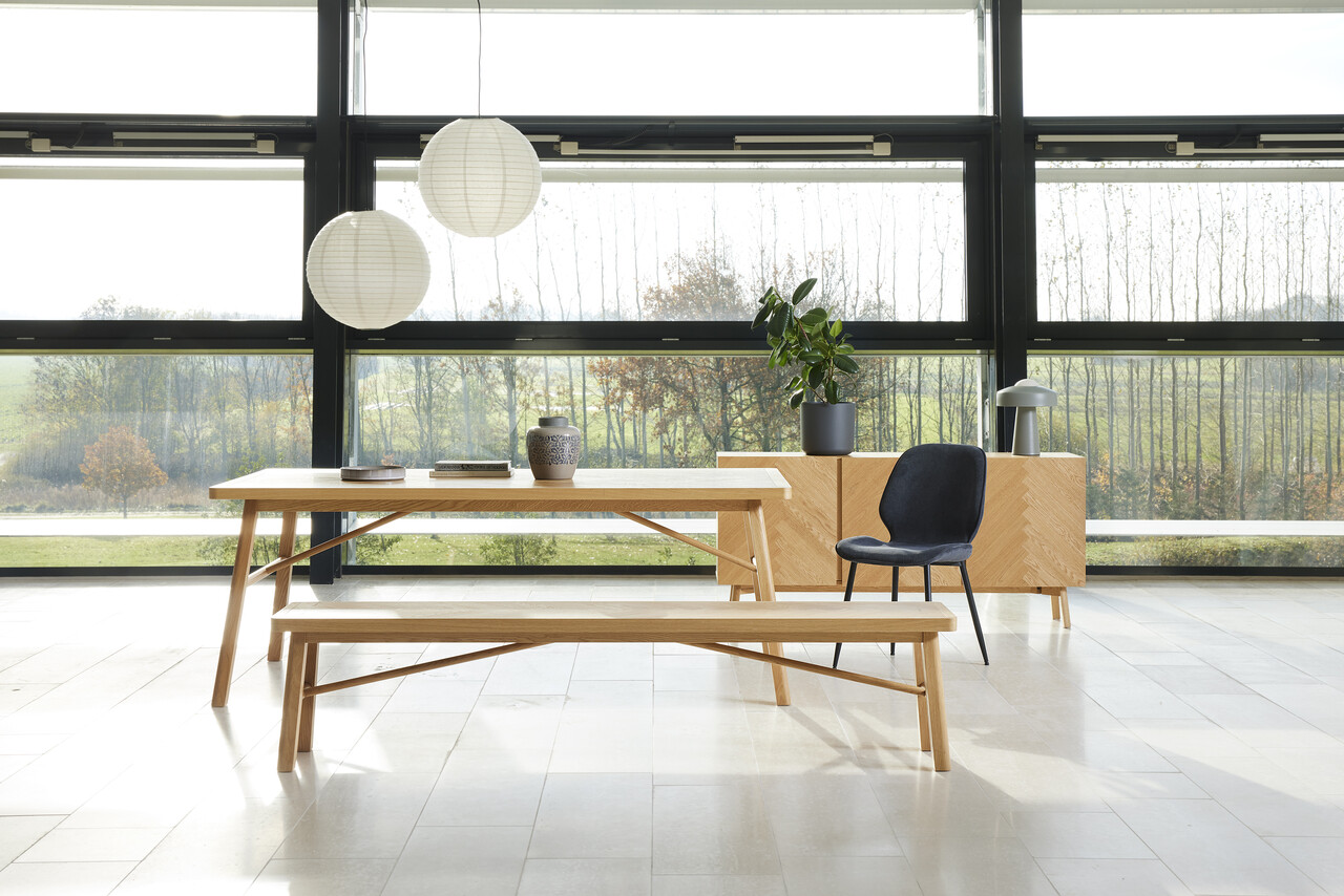 Scaun Femke, Actona, 47.5x57.5x85 cm, tesatura corduroy/otel, antracit - view 8