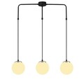 Lustra, Opviq, 892OPV1604, Metal, Alb/Negru