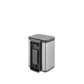 Cos de gunoi, Brabantia, Bo Small, 4 L, 17.2x20x27.2 cm, otel, argintiu