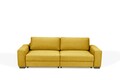 Canapea extensibila cu 3 locuri, Vienna, 106 x 269 x 92 cm, mustar