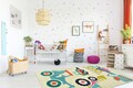 Covor copii Angela, Decorino, 100x150 cm, polipropilena, multicolor