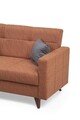 Canapea extensibilă cu 2 locuri, Misty, 730MST1107, Cadru: METAL/LEMN, Caramiziu