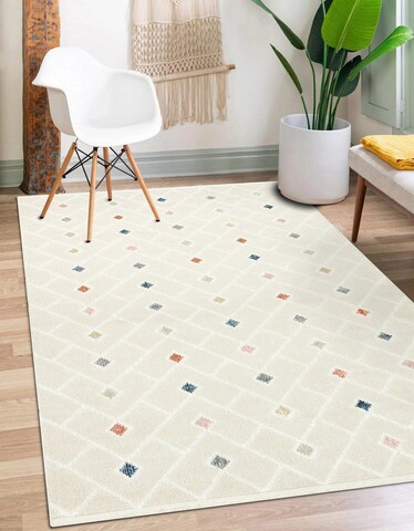 Covor, TRS 04, 120×180 cm, Poliester, Crem Eko Halı