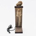 Lampa de masa, Evila Originals, 791EVL2548, Lemn, Maro