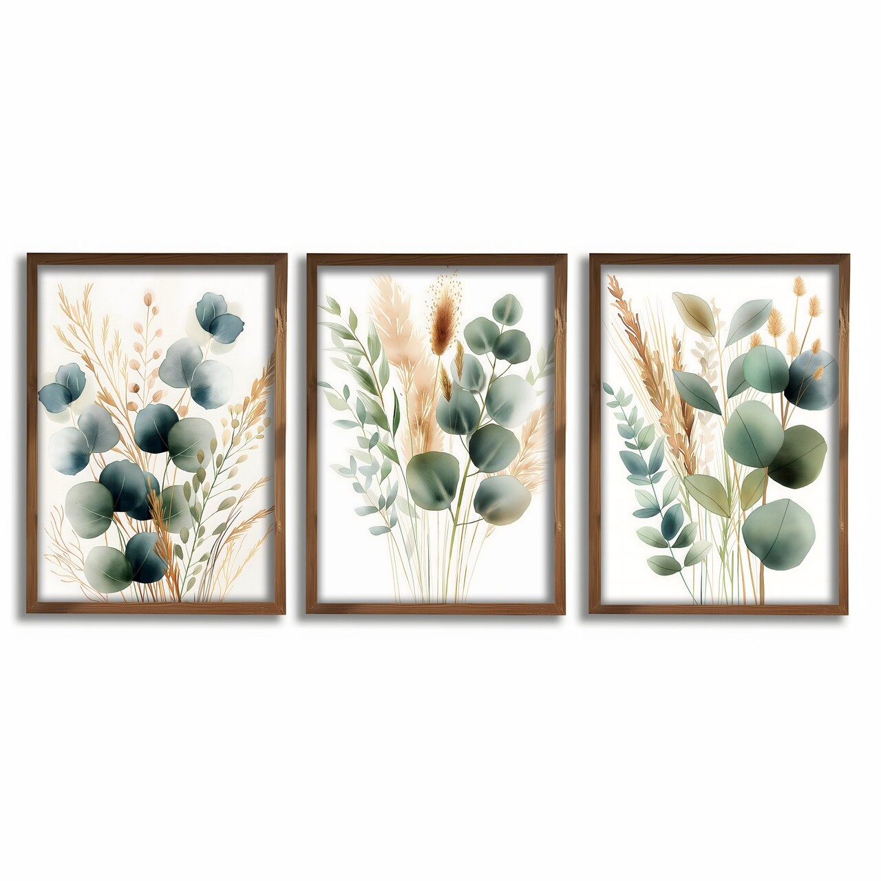 Set 3 tablouri decorative, GE260-L, Lemn, Multicolor - view 2