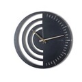 Ceas de perete, Chrono, Metal, Dimensiune: 50 x 50 cm, Negru