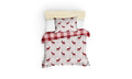 Lenjerie de pat pentru o persoana, Geyik - Claret Red, Eponj Home, 65% bumbac/35% poliester