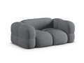 Canapea 2 locuri, Loretto, Cosmopolitan Design, 180x100x68 cm, tesatura structurata, gri