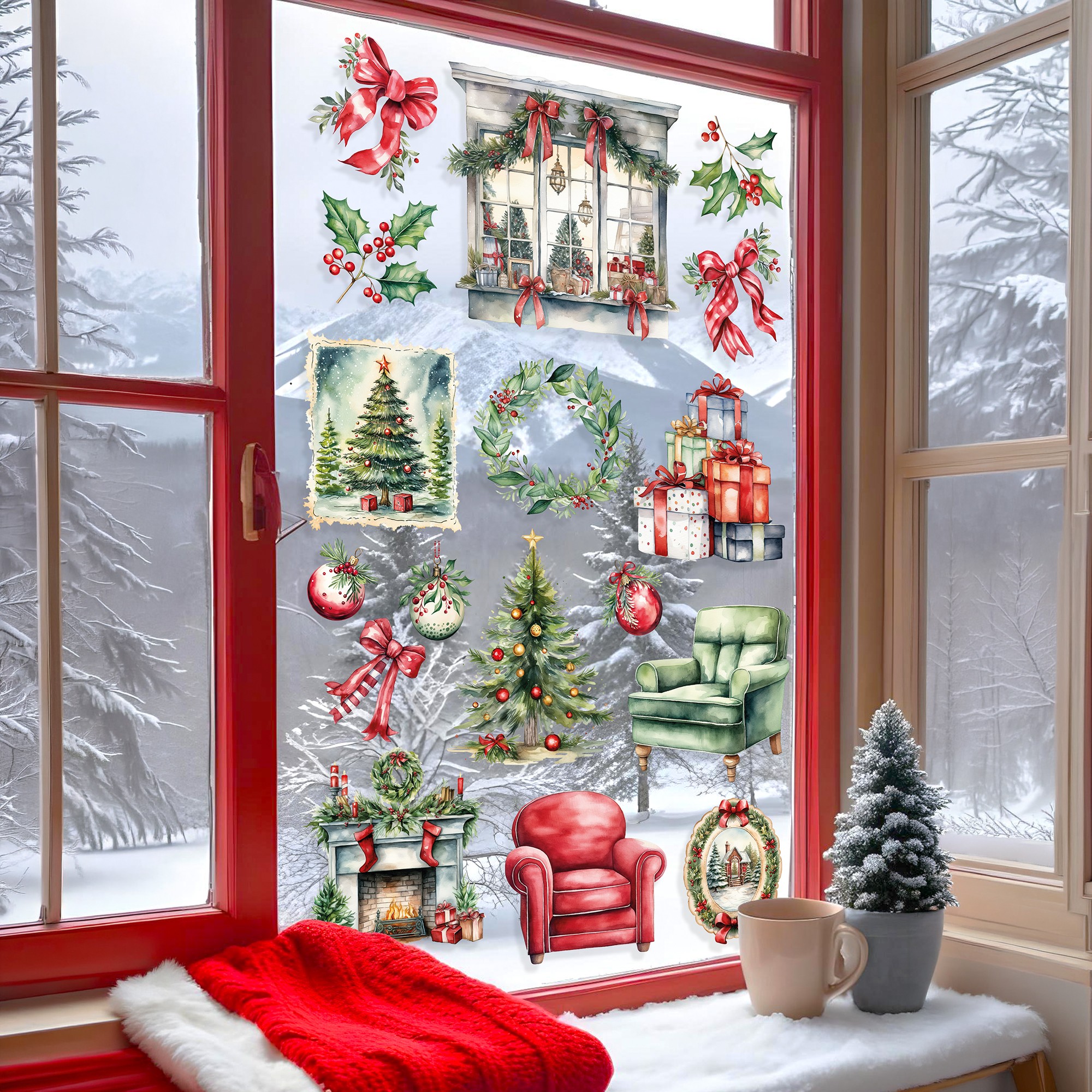 Sticker decorativ, 309123_3050, 30 x 50 cm, Multicolor