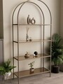 Corp biblioteca, Hanah Home, Linda, 80x172x30 cm, Antic / Bronz