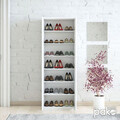 Pantofar cu 2 usi Sante, Pakoworld, 21 perechi pantofi, 60x37x183 cm, MDF/PAL, alb