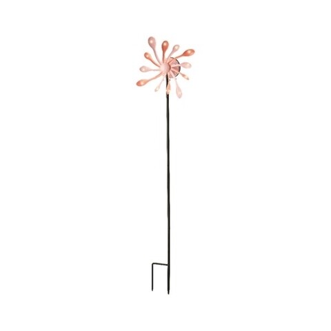 Lampa de gradina vane, lumineo, 21.5x85 cm, 12 led-uri, roz