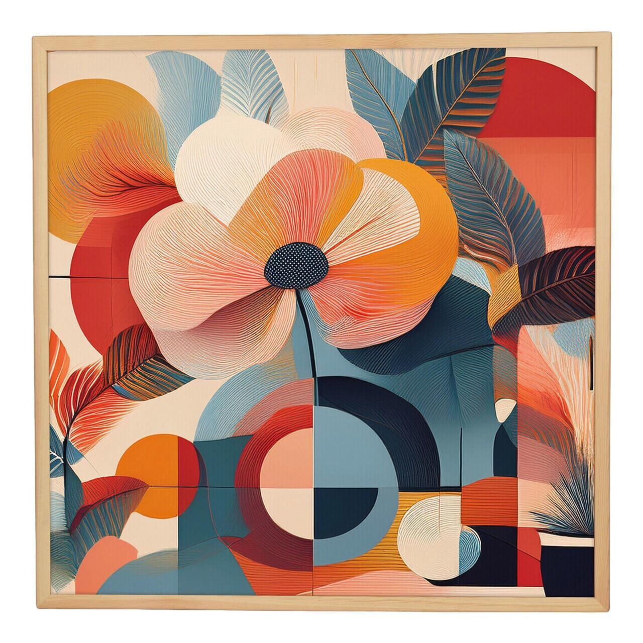 Tablou decorativ, Cc-K-Ah-1005, Canvas, Cadru: 100% LEMN (Grosime: 18 mm), Multicolor - view 2