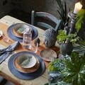 Serviciu de masa 18 piese, Curcuma, Tognana, portelan, multicolor