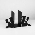 Opritor de carti, Kitap tutucu 10, 40.5x14x22 cm, Metal, Negru