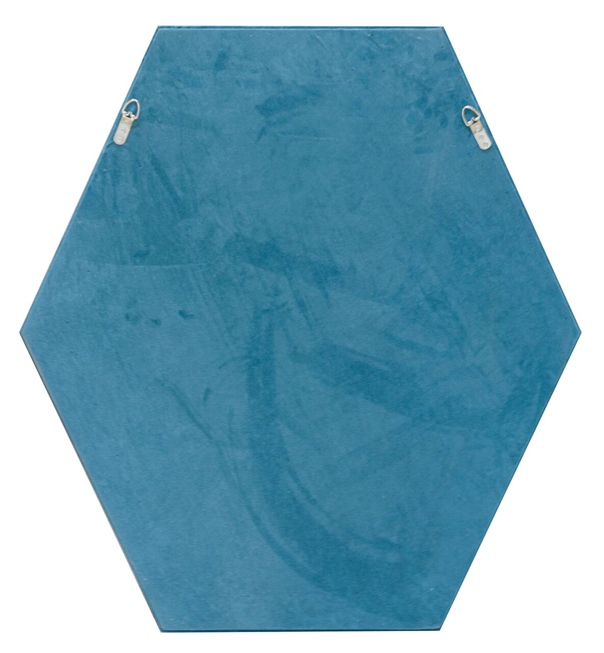 Oglinda decorativa Tony, Mauro Ferretti, 75x80 cm, MDF/rama acoperita cu catifea, albastru/galben