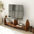 Comoda TV, Neostill, Surf, Castaniu / Transparent