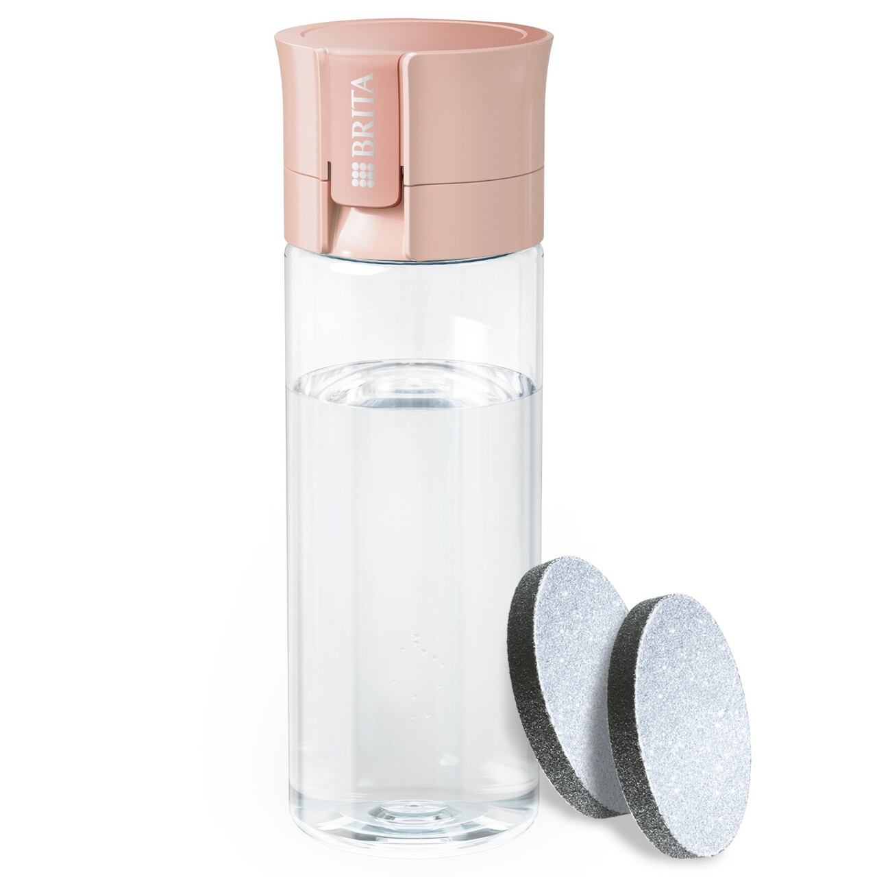 Sticla filtranta BRITA Vital 600 ml (Apricot) + 2 filtre MicroDisc - imagine 3
