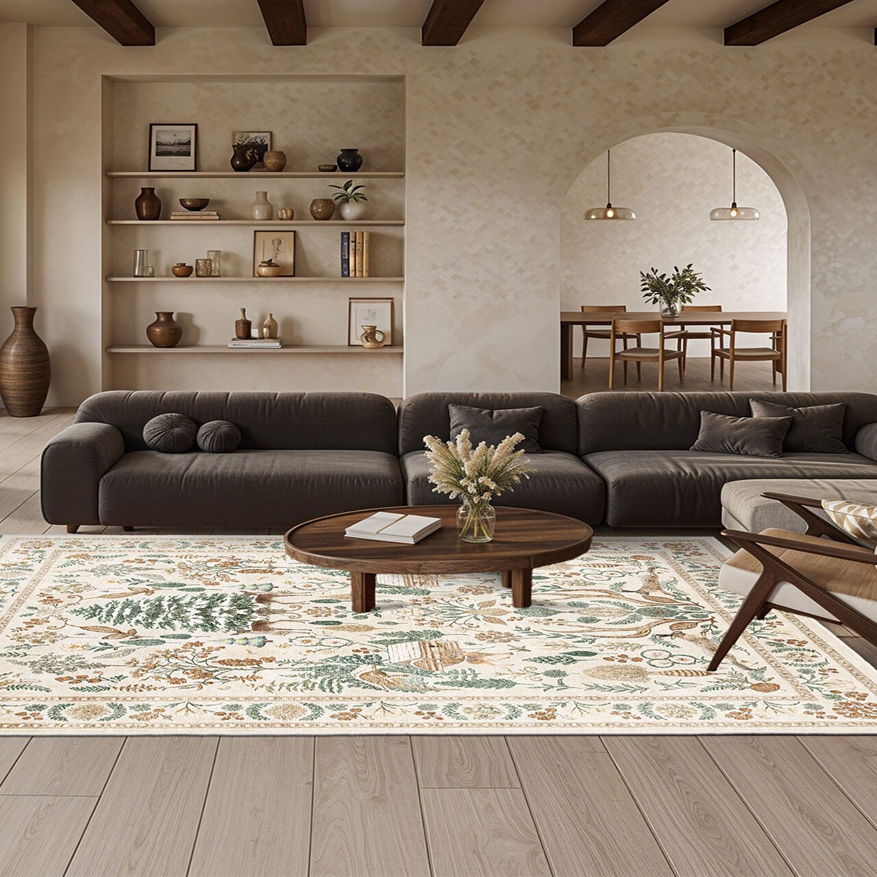 Covor (160 x 230), Kece-Fr77, 160x230 cm, Bej - view 2