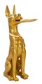 Statueta / figurina decorativa cu tava Dog Pit, Mauro Ferretti, 30x64x91 cm, polirasina/metal, auriu