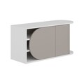 Pantofar, Decortie, Nova Shoe Bench, 104x50x37 cm, PAL, Mocha deschis / alb