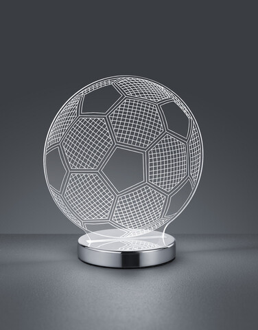 Lampa de masa Ball, RL, 20x12x22 cm, 7W, 1x SMD, metal, argintiu